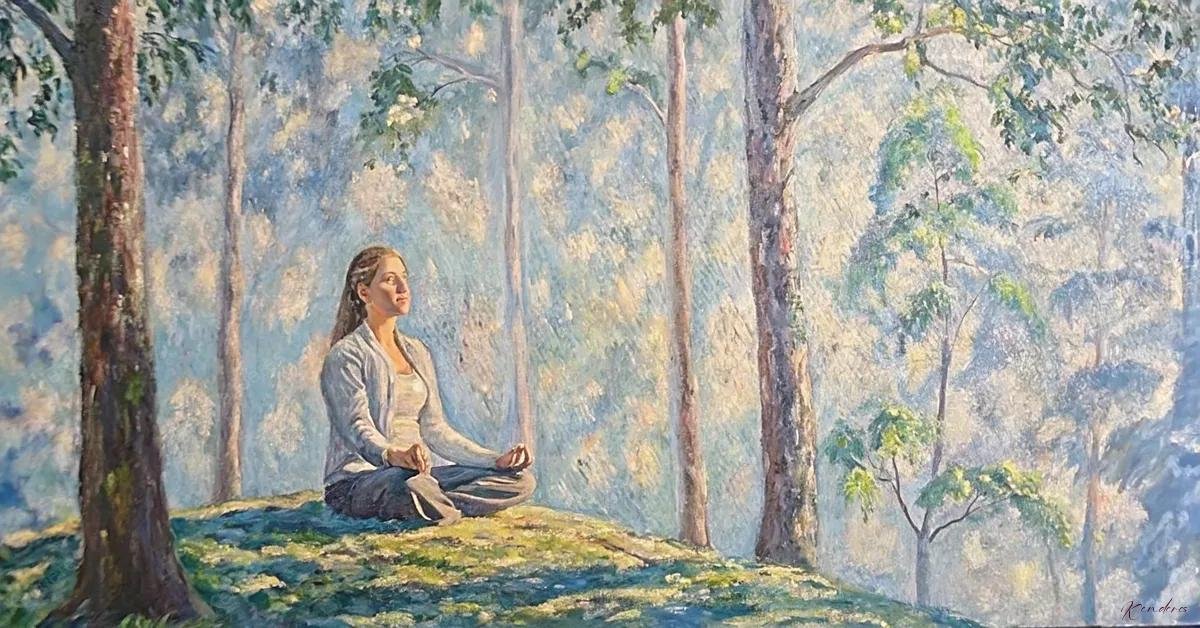 A meditáció pozitív hatásai az egészségre: csökkenti a stresszt, javítja a koncentrációt és alvás minőségét, növeli a mentális tisztaságot és érzelmi stabilitást, hozzájárulva a belső nyugalomhoz.